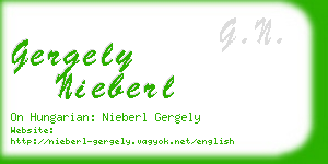gergely nieberl business card